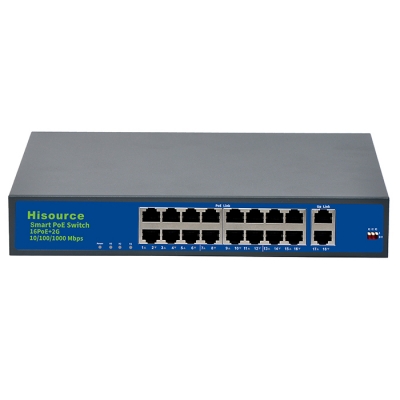 16+2 Port 250m Long Distance POE Switch (Built-in)